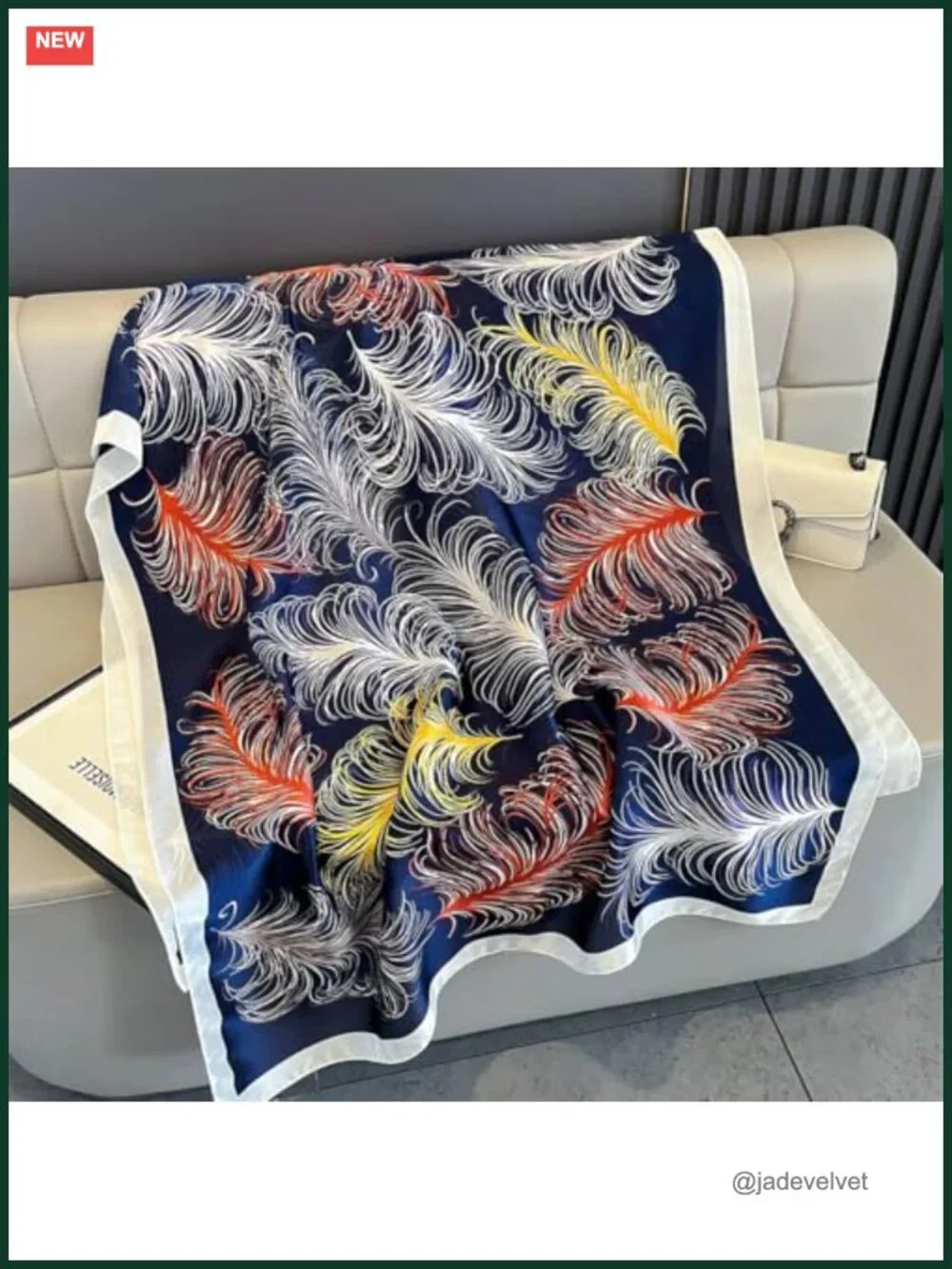 Silk Feel Scarf Long Shawl Wrap for Women Satin Large Beach Cover Up Travel